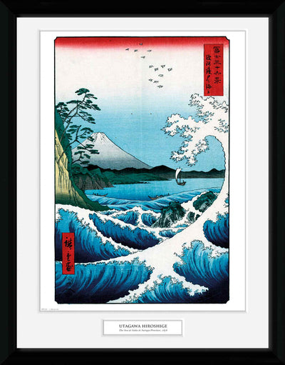 GB eye Hiroshige The Sea At Satta 30 x 40cm Framed Collector Print