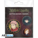 Jujutsu Kaisen Yuji, Megumi & Nobara 3 Badge Pack