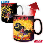 One Piece Luffy vs Kaidou 460ml Heat Change Mug