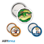 ABYstyle Dragon Ball Goku, Vegeta & Shenron 3 Badge Pack