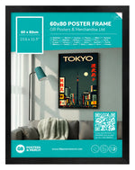 GB Posters Contemporary Wooden Black Picture Frame - 60 x 80cm