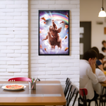 GB Posters Llama Cat Sloth Pizza Stack 61 x 91.5cm Maxi Poster