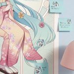 GB eye Hatsune Miku Sakura Kimono 61 x 91.5cm Maxi Poster