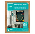 GB Posters Contemporary Wooden Oak Picture Frame - 60 x 80cm