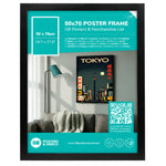 GB Posters Contemporary Wooden Black Picture Frame - 50 x 70cm