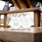 ABYstyle The Lord of The Rings Prancing Pony & Gondor - 2 Glass Set