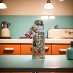 Fuzzballs Sticker Bomb 500ml Canteen Stainless Steel Bottle