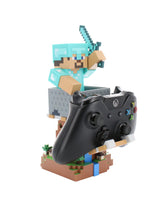 Cable Guys R.E.S.T Minecraft Steve in Diamond Armour Collectible Figure Device Holder