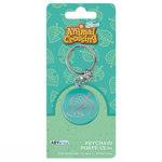 Animal Crossing Leaf Logo Metal Keychain