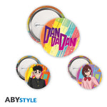 ABYstyle Dan Da Dan Momo & Okarun 3 Badge Pack