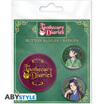 APOTHECARY DIARIES Mao Mao, Jinshi & LogoBadge Pack