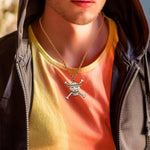 One Piece Skull 3D Pendant Necklace