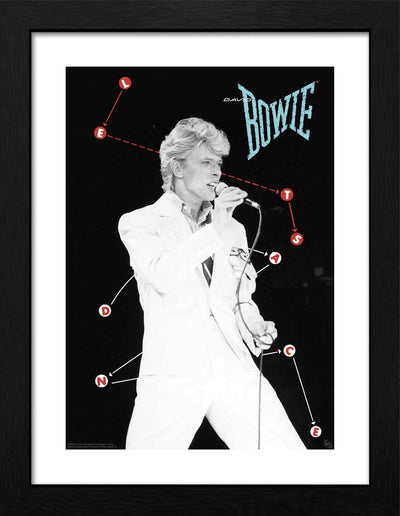 GB eye David Bowie Dansons 30 x 40cm Framed Collector Print