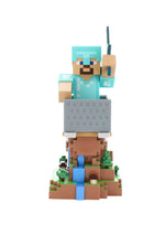 Cable Guys R.E.S.T Minecraft Steve in Diamond Armour Collectible Figure Device Holder