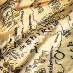 THE LORD OF THE RINGS Cozy Blanket Middle Earth Map