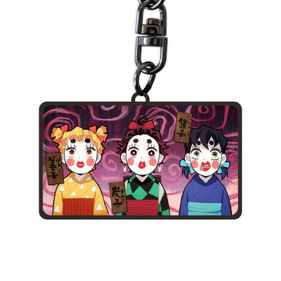 ABYstyle Demon Slayer Sumiko, Zenko & Inoko Metal Keychain