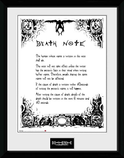 GB eye Death Note Death Note 30 x 40cm Framed Collector Print