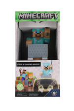 Cable Guys R.E.S.T Minecraft Steve in Diamond Armour Collectible Figure Device Holder