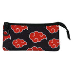 Karactermania Naruto Clouds Triple Pencil Case - Black