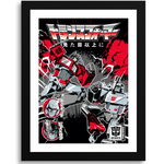 Transformers Autobots vs Decepticons 30 x 40cm Framed Collector Print