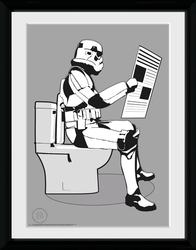 GB eye Original Stormtrooper Storm Pooper 30 x 40cm Framed Collector Print