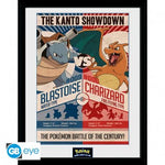 GB eye Pok�mon Red vs Blue 30 x 40cm Framed Collector Print