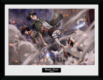 GB eye Attack On Titan Smoke Blast 30 x 40cm Framed Collector Print