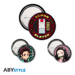 ABYstyle Demon Slayer Tanjiro & Nezuko 3 Badge Pack