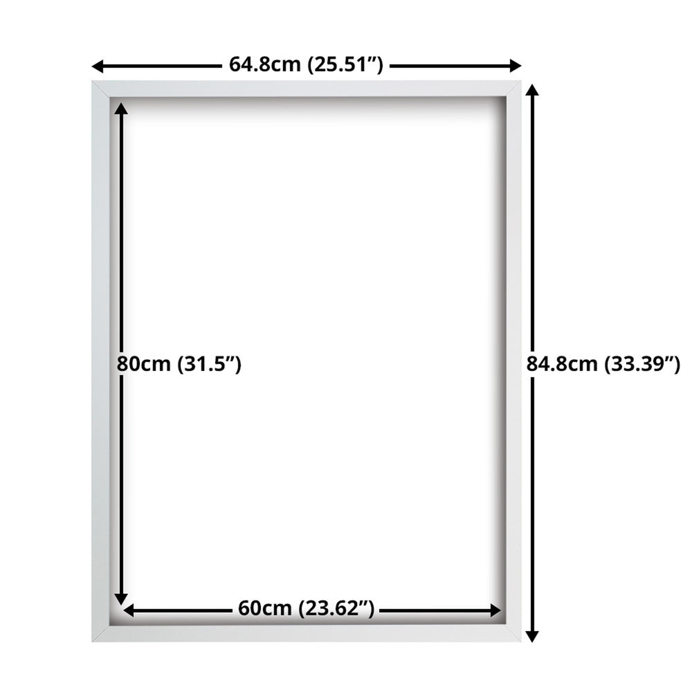 GB Eye Contemporary Wooden White Picture Frame - 60 x 80cm