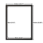GB Eye Contemporary Wooden Black Picture Frame - 60 x 80cm