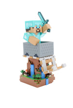 Cable Guys R.E.S.T Minecraft Steve in Diamond Armour Collectible Figure Device Holder