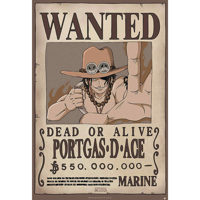 GB eye One Piece Wanted Ace 61 x 91.5cm Maxi Poster