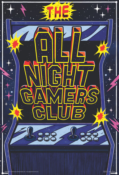 The All Night Gamers Club 61 x 91.5cm Maxi Poster