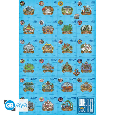GB eye One Piece Log itinerary 61 x 91.5cm Maxi Poster