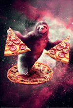 Pizza Sloth 61 x 91.5cm Maxi Poster