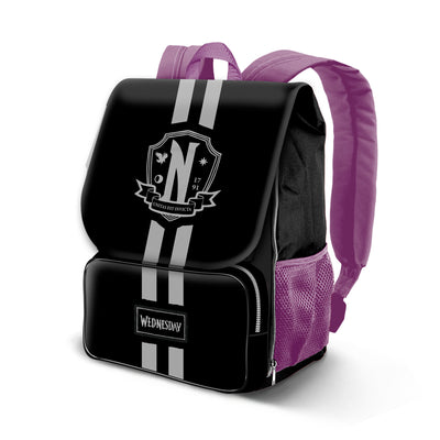 Karactermania Wednesday School Expandable Backpack - Black