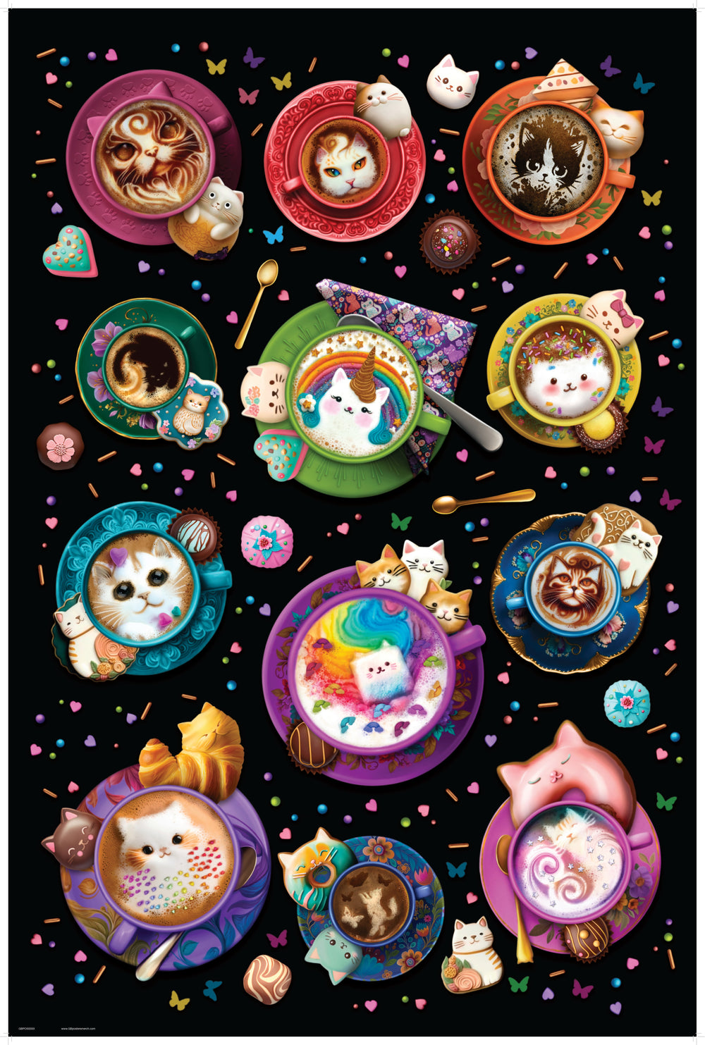 Latte Cats 61 x 91.5cm Maxi Poster