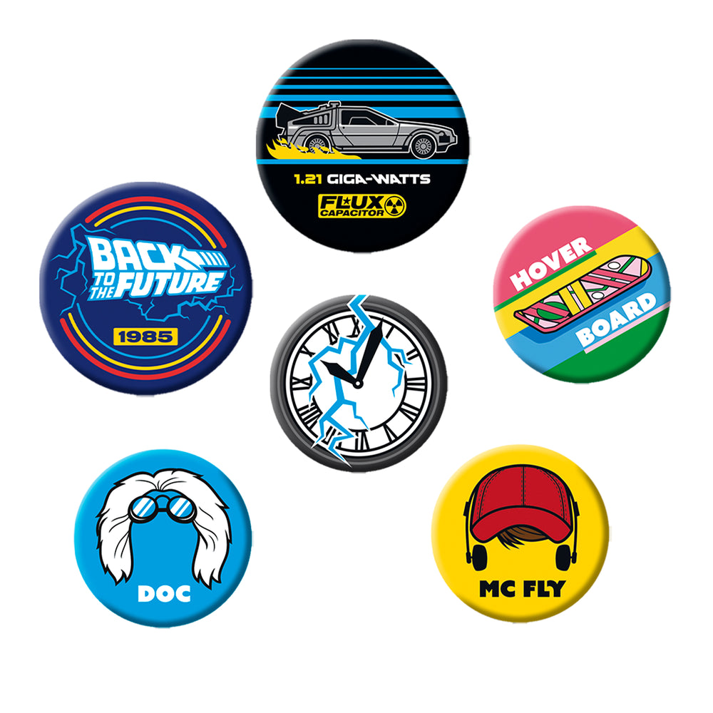 Back To The Future Symbols Badge Pack