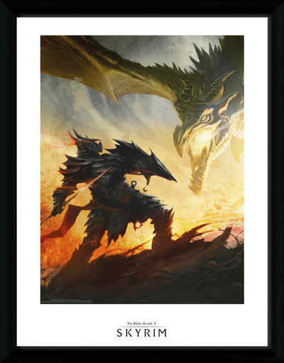 GB eye Skyrim Daedric Armor  30 x 40cm Framed Collector Print