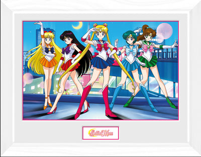 GB eye Sailor Moon Group 30 x 40cm Framed Collector Print
