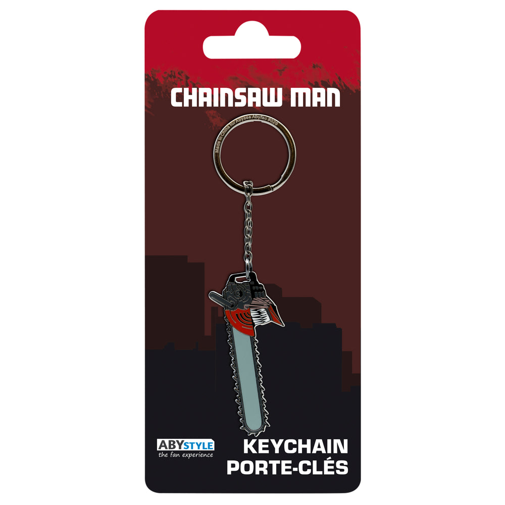 Chainsaw Man Head Metal Keychain | ABYstyle – GB Posters & Merch