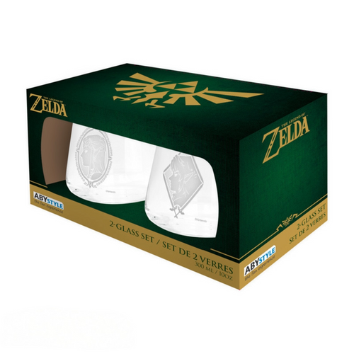 The Legend of Zelda Zelda & Link - 2 Glass Set
