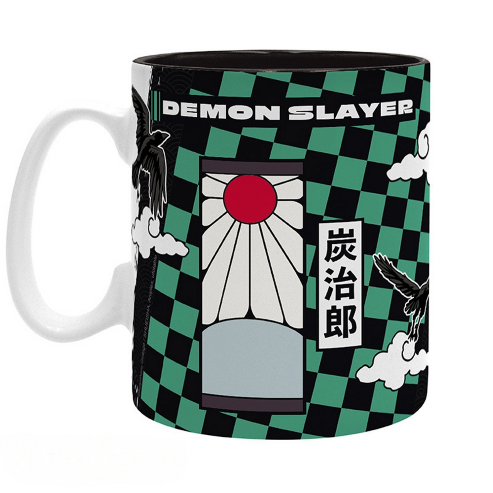 Demon Slayer Tanjiro Black & Green Large Mug
