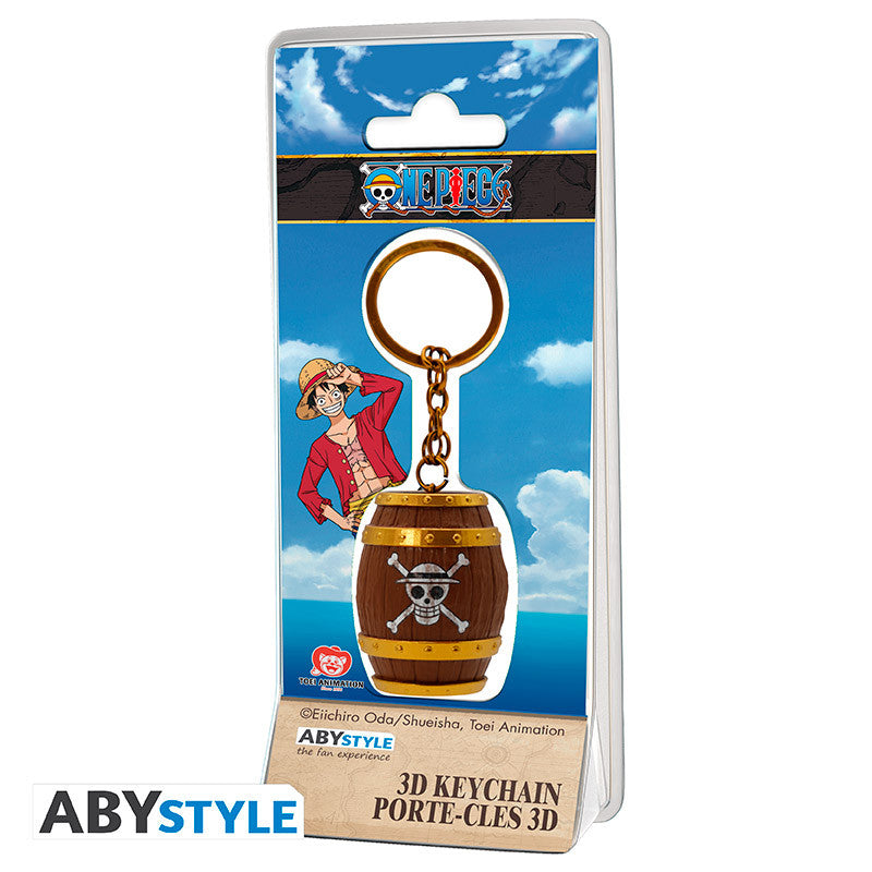 ONE PIECE  3D Barrel Keychain
