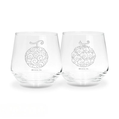 ABYstyle One Piece Devils Fruits  - 2 Glass Set