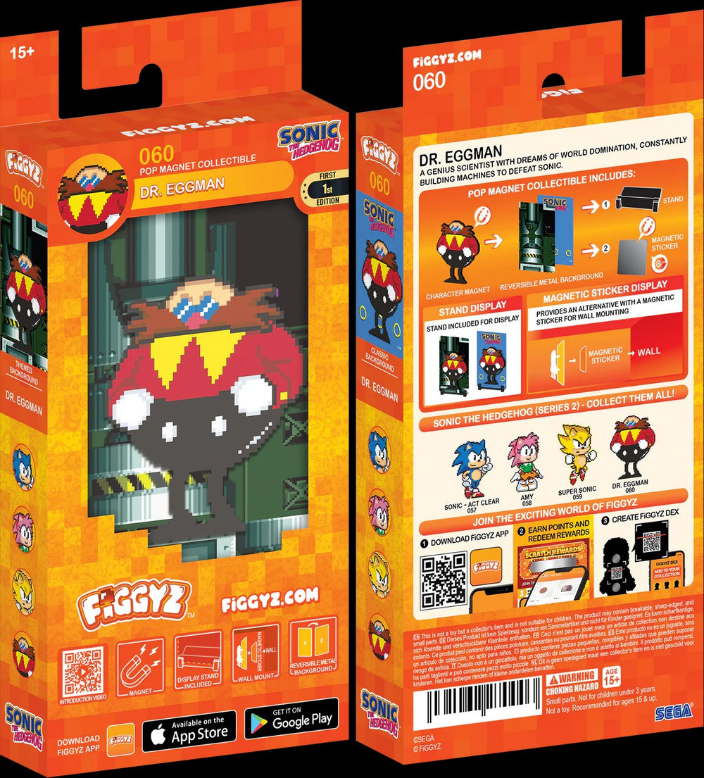 FiGGYZ Sonic the Hedgehog Dr Eggman 11cm Collectible Pop Magnet