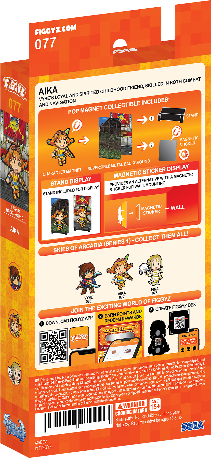 FiGGYZ Skies of Arcadia Aika 11cm Collectible Pop Magnet