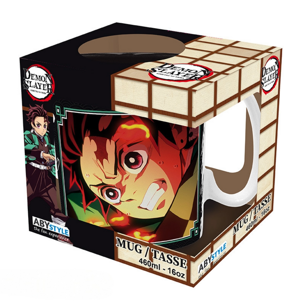 Demon Slayer Tanjiro Black & Green Large Mug