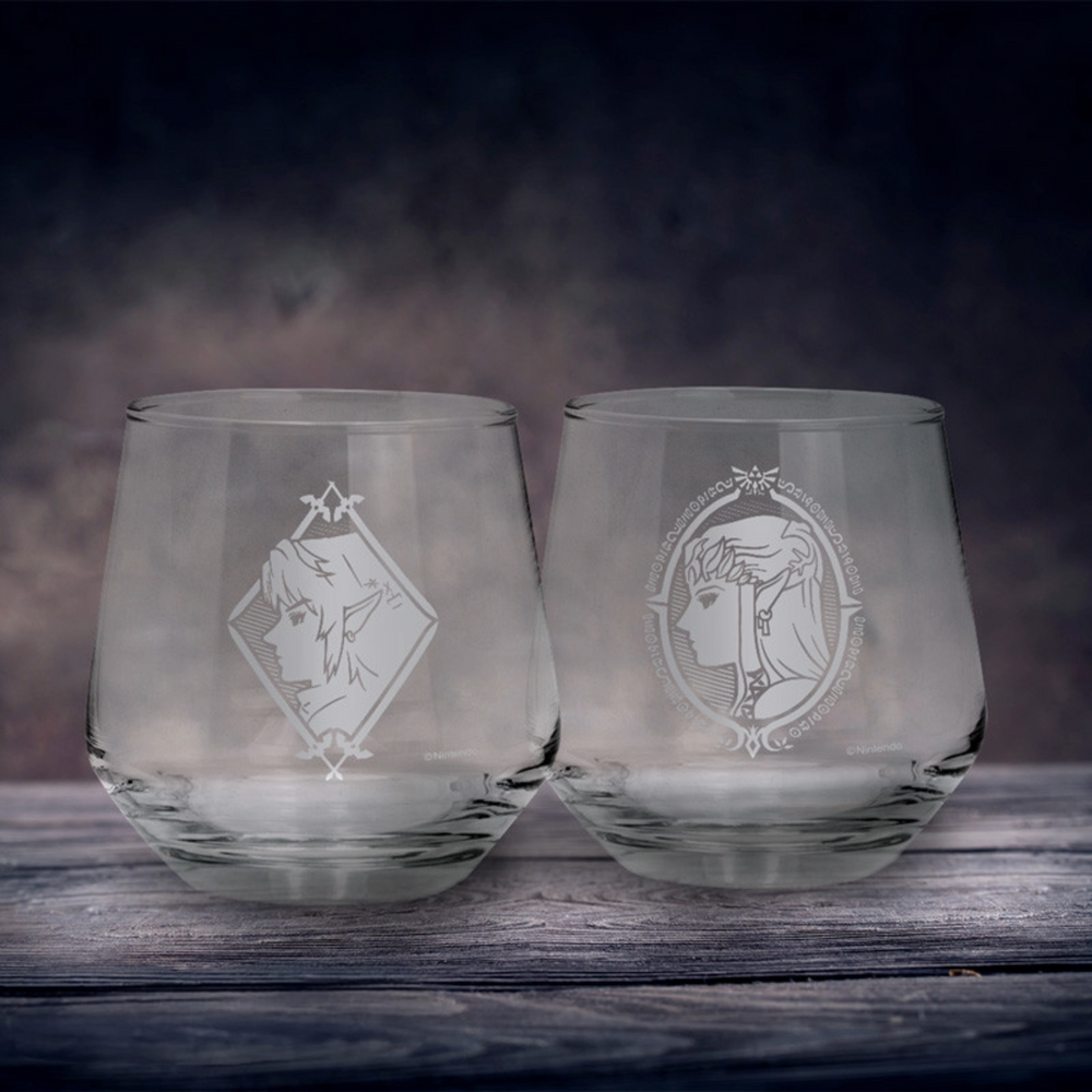 The Legend of Zelda Zelda & Link - 2 Glass Set