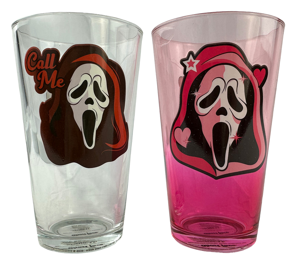 GHOST FACE - 2 Glass Pack 16oz / 500ml x 2